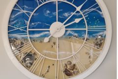Cath Harding P - Resin clock with shells