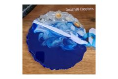 Cath Harding - Resin and Seashell coasters