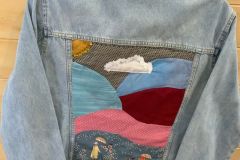Julie Hurt - Landscape denim jacket