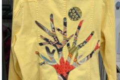 Julie Hurt - Magpie tree denim jacket