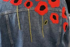 Julie Hurt - Poppies denim jacket