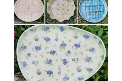  Melissa Perryman - pottery glazed platters