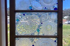 Monica Penders-Krushka - Cut glass and pebble window