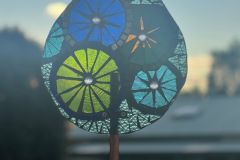 Monica Penders-Krushka - Garden stake green and blue