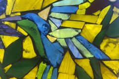 Monica Penders-Krushka - Kingfisher glass mosaic sun catcher