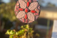 Monica Penders-Krushka - Pink garden lolliopop